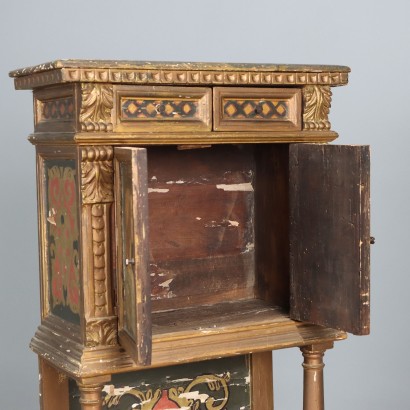 Small Antique Cabinets Renaissance Style Fir Italy Early 20th Century_1329802 Pair of cabinets, Pair of small cabinets in Rinas style