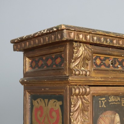 Small Antique Cabinets Renaissance Style Fir Italy Early 20th Century_1329804 Pair of cabinets, Pair of small cabinets in Rinas style