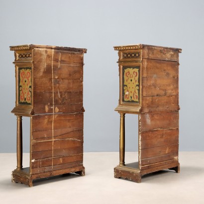 Small Antique Cabinets Renaissance Style Fir Italy Early 20th Century_1329812 Pair of cabinets, Pair of small cabinets in Rinas style