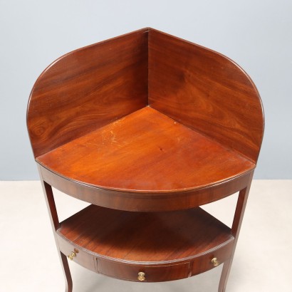 Antique Regency Style Mahogany Corner Cabinet with Drawers, England, 20th Century_1329816 Corner cupboard