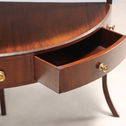 Antique Regency Style Mahogany Corner Cabinet with Drawers, England, 20th Century_1329817 Corner cupboard