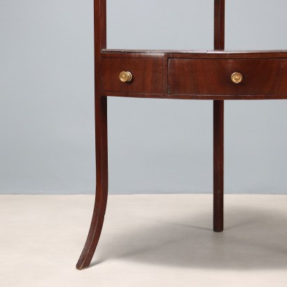 Antique Regency Style Mahogany Corner Cabinet with Drawers, England, 20th Century_1329818 Corner cupboard