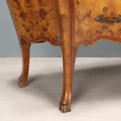 Antike Kommode im Barockstil mit Wurzelholzfurnier, 1900er_1329833 Kommode, Barockstil Kommode