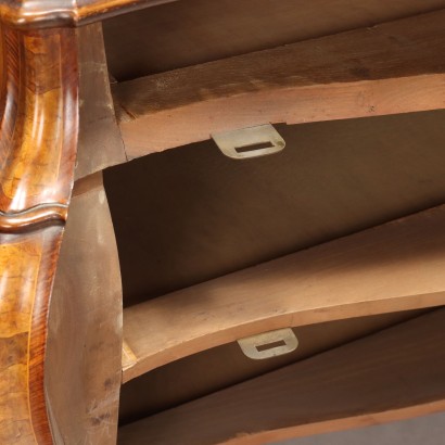 Antike Kommode im Barockstil mit Wurzelholzfurnier, 1900er_1329836 Kommode, Barockstil Kommode