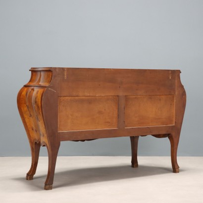 Antike Kommode im Barockstil mit Wurzelholzfurnier, 1900er_1329837 Kommode, Barockstil Kommode