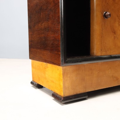 Vintage Deco Nachttische aus exotischem Holzfurnier, 1940er Jahre_1329855 Zwei Art-Deco-Nachttische aus den 1940er Jahren