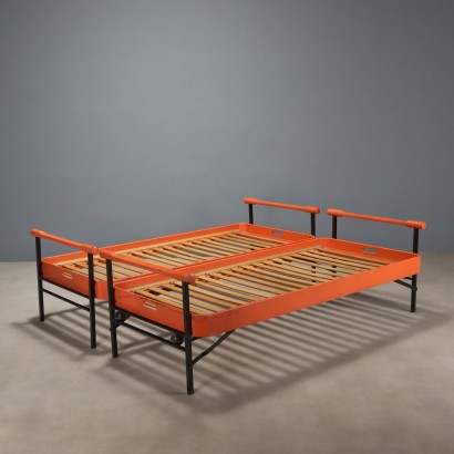 Tecno L75 Bett Vintage Design von Osvaldo Borsani, Holz, Italien, 1970er_1329861 Osvaldo Borsanis Bett „L75“, Osvaldo Borsani, Osvaldo Borsani, Osvaldo Borsani, Osvaldo Borsani