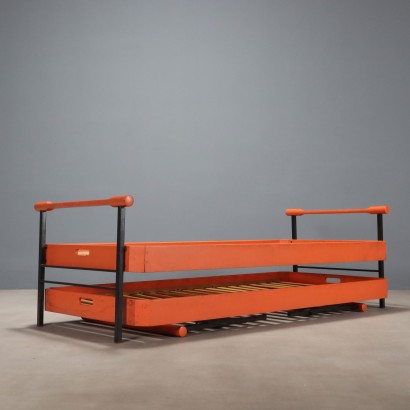 Tecno L75 Bett Vintage Design von Osvaldo Borsani, Holz, Italien, 1970er_1329867 Osvaldo Borsanis Bett „L75“, Osvaldo Borsani, Osvaldo Borsani, Osvaldo Borsani, Osvaldo Borsani