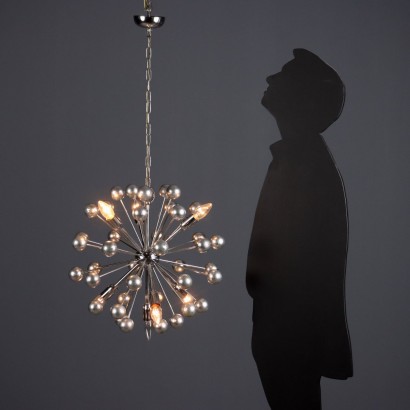 Vintage 7-flammige Lampe im Kunststoff-Metall-Design aus den 1960er Jahren_1329971 Lampe aus den 1960er Jahren