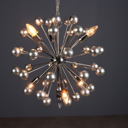 Vintage 7-flammige Lampe im Kunststoff-Metall-Design aus den 1960er Jahren_1329972 Lampe aus den 1960er Jahren