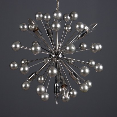 Vintage 7-flammige Lampe im Kunststoff-Metall-Design aus den 1960er Jahren_1329977 Lampe aus den 1960er Jahren