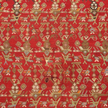 Antiker extrafein geknüpfter Kelim-Teppich aus Wolle, Türkiye, 400 x 132 cm_1330015 Kelim Teppich - Türkei