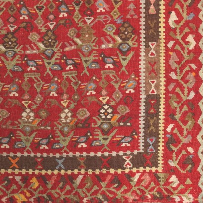 Antiker extrafein geknüpfter Kelim-Teppich aus Wolle, Türkiye, 400 x 132 cm_1330016 Kelim Teppich - Türkei
