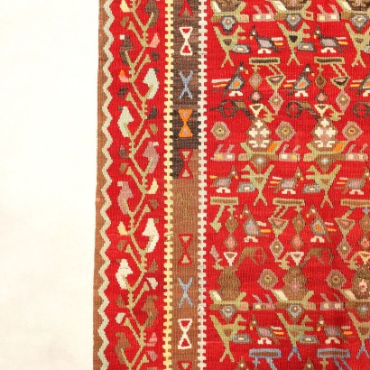 Antiker extrafein geknüpfter Kelim-Teppich aus Wolle, Türkiye, 400 x 132 cm_1330017 Kelim Teppich - Türkei