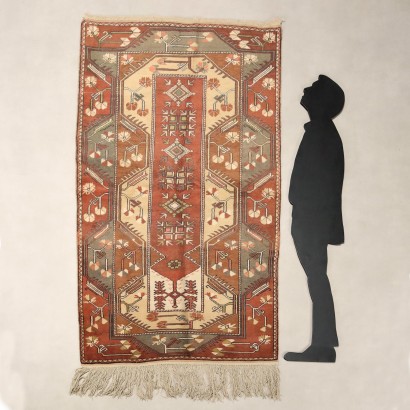 Melas Antiker Wollteppich, großer Knoten, handgefertigt, 207 x 125 cm_1330021 Melas Teppich - Türkei