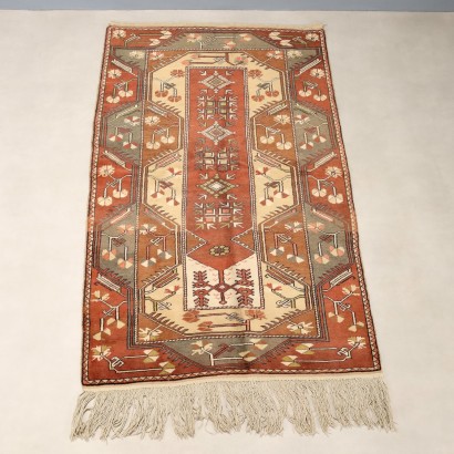 Melas Antiker Wollteppich, großer Knoten, handgefertigt, 207 x 125 cm_1330022 Melas Teppich - Türkei