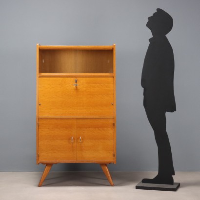 Vintage Teak Veneered Drop-Leaf Cabinet, 1960s Design_1330139 1960s drop-leaf cabinet