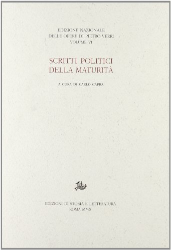 Political writings of maturity (Oper