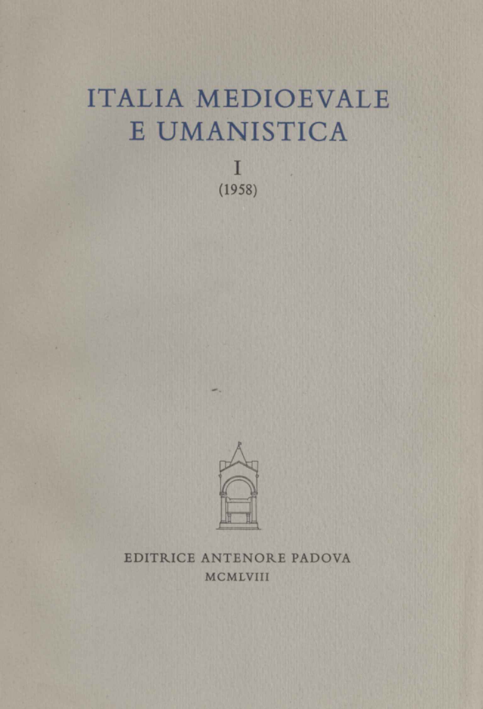 Books - Literary Essays - Philology | Used Literary Essays Philology Medieval and Humanistic Italy I (1958)
