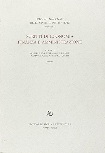 Écrits sur l'économie, la finance et l'administration,Écrits sur l'économie, la finance et l'administration