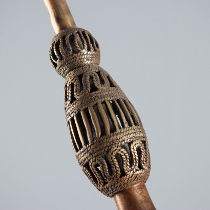 Royal Bronze Pipe Bamun Art Cameroon Africa 20th Century Ethnic_1330275 Royal Bronze Pipe Art Bamun Cameroon