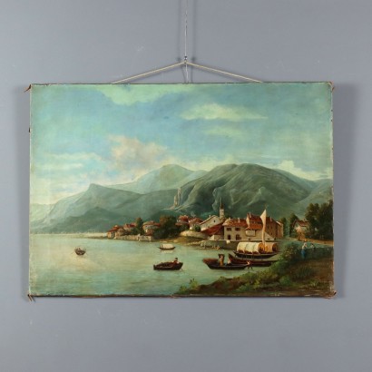 Landscape Painting with View of Omegna