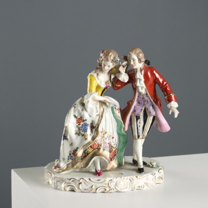 Galante Group in Capodimonte Porcelain Manufactory