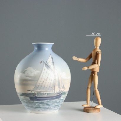 Bing & Grondhal Vase Design Erna Sorensen Porzellan 1970er Jahre_1330422 Erna Sorensen Vase für Bing & Grondhal