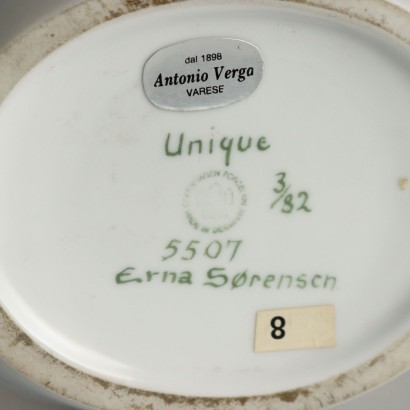 Bing & Grondhal Vase Design Erna Sorensen Porzellan 1970er Jahre_1330431 Erna Sorensen Vase für Bing & Grondhal