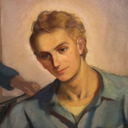 Painting by Mario Venzo, Christ the Worker, Mario Venzo, Mario Venzo (Brother Venzo), Mario Venzo (Brother Venzo), Mario Venzo (Brother Venzo)
