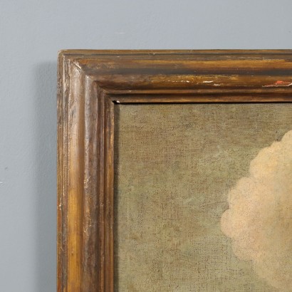 Landscape Painting with Building and Figures