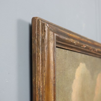 Landscape Painting with Building and Figures