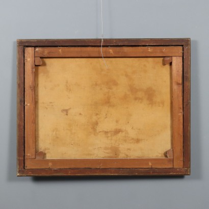 Landscape Painting with Building and Figures