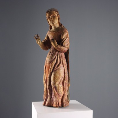 Carved and painted sculpture