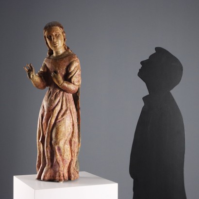 Carved and painted sculpture