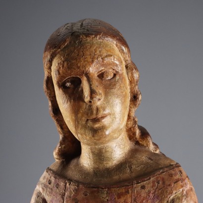 Carved and painted sculpture