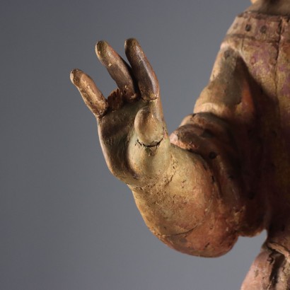 Carved and painted sculpture