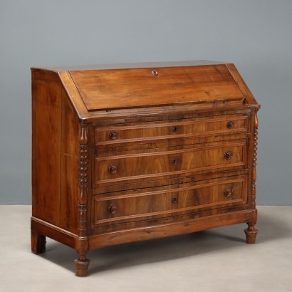 Walnut Drop-Leaf Cabinet