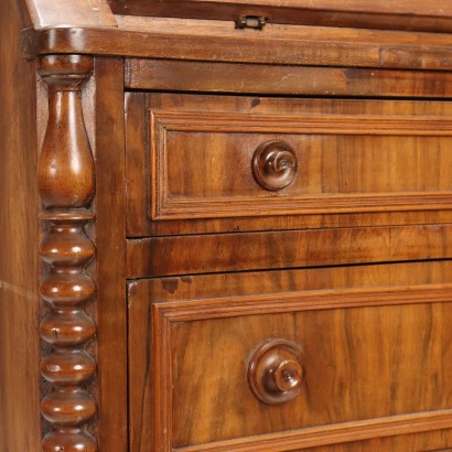 Drop-leaf Cabinet, Walnut Drop-leaf Cabinet