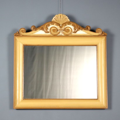 Lacquered Wood Mirror