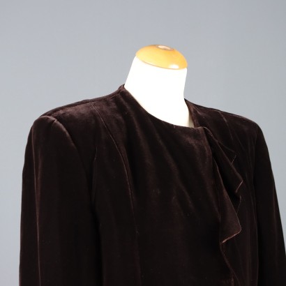 Armani Vintage Samtjacke Größe 48 Mani Line 90er_1330761 Armani Vintage Samtjacke