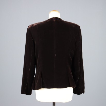 Armani Vintage Samtjacke Größe 48 Mani Line 90er_1330764 Armani Vintage Samtjacke