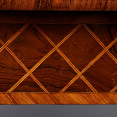 Table à jeux ancienne, placages divers, Italie, XVIIIe siècle_1330785 table de jeu marquetée