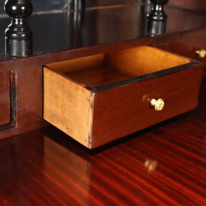 Antique Empire Style Mahogany Secretary with 4 Drawers, France, 20th Century_1330791 Secretaire, Empire Style Mahogany Secretaire