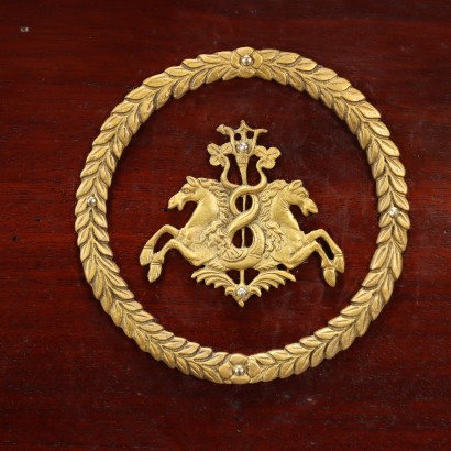 Antique Empire Style Mahogany Secretary with 4 Drawers, France, 20th Century_1330794 Secretaire, Empire Style Mahogany Secretaire