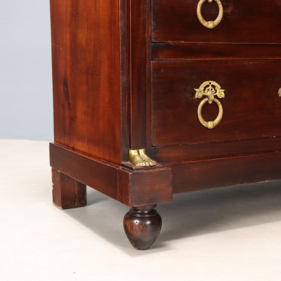 Antique Empire Style Mahogany Secretary with 4 Drawers, France, 20th Century_1330796 Secretaire, Empire Style Mahogany Secretaire