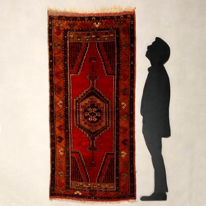 Alfombra antigua Jorun de algodón y lana con nudo grande, Turquía, 196 x 98 cm_1330906 Alfombra Joruk - Turquía, Alfombra Jorun - Türkiye