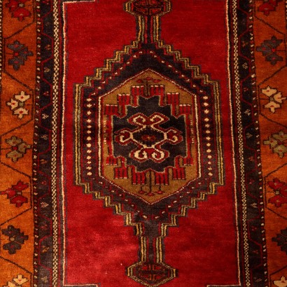 Alfombra antigua Jorun de algodón y lana con nudo grande, Turquía, 196 x 98 cm_1330908 Alfombra Joruk - Turquía, Alfombra Jorun - Türkiye