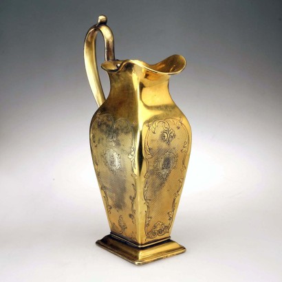 Antique Vermeil Silver Jug Louis Ainé Aucoc 19th Century_1330982 Louis Ain Vermeil Silver Jug, Louis Ain Vermeil Silver Jug, Louis Ain Vermeil Silver Jug