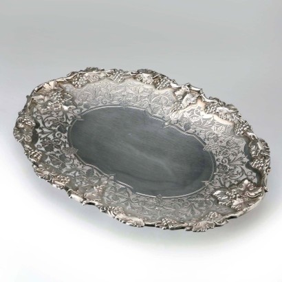 Walker & Hall Sheffield Antique Silver Tray, England, 1936_1331003 Walker & Hall Sheff Silver Tray